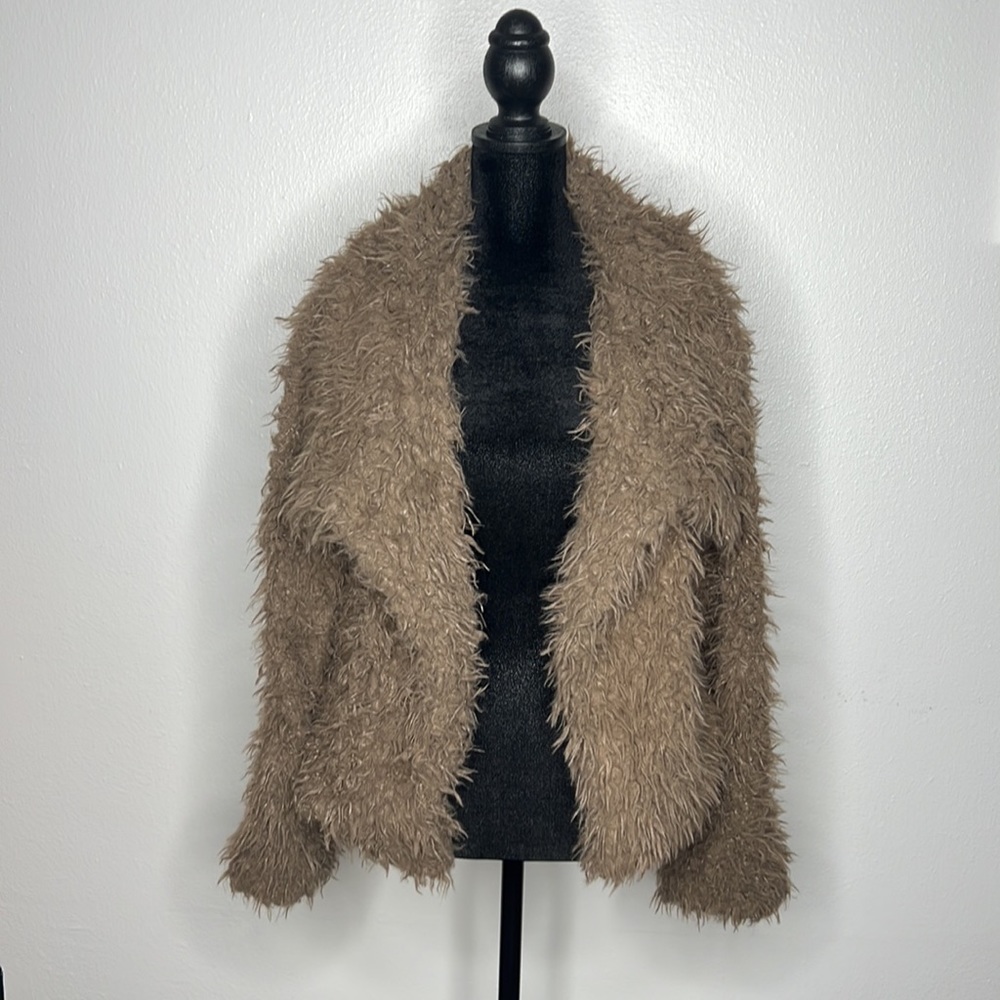 ‘12th TRIBE’ fuzzy jacket